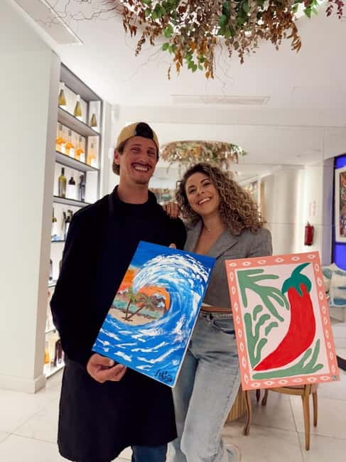 Alicante: Private Art Experience for Couples – Paint & Sip - What you take home