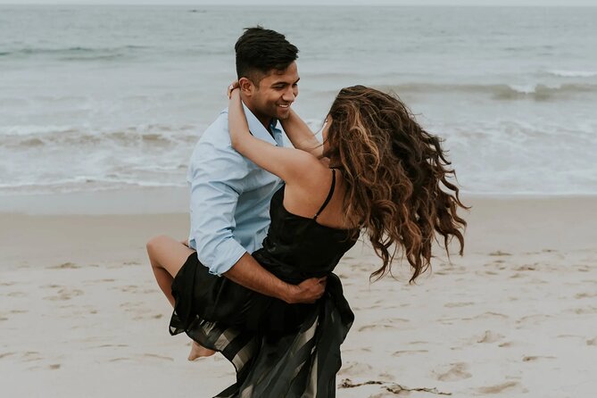 Couple Photoshoot in Goa - The Taj Fort Aguada Resort & Spa area adds contrast