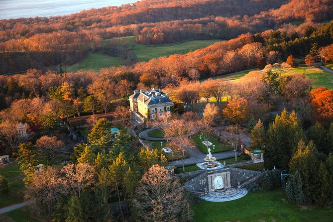 Couple's Private Hudson Valley Fall Foliage Helicopter Tour from Westchester - West Point from a rare angle