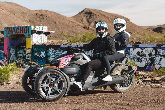 Couples Private Guided Red Rock Canyon Tour On A CanAm Trike - Blue Diamond and Cottonwood Station