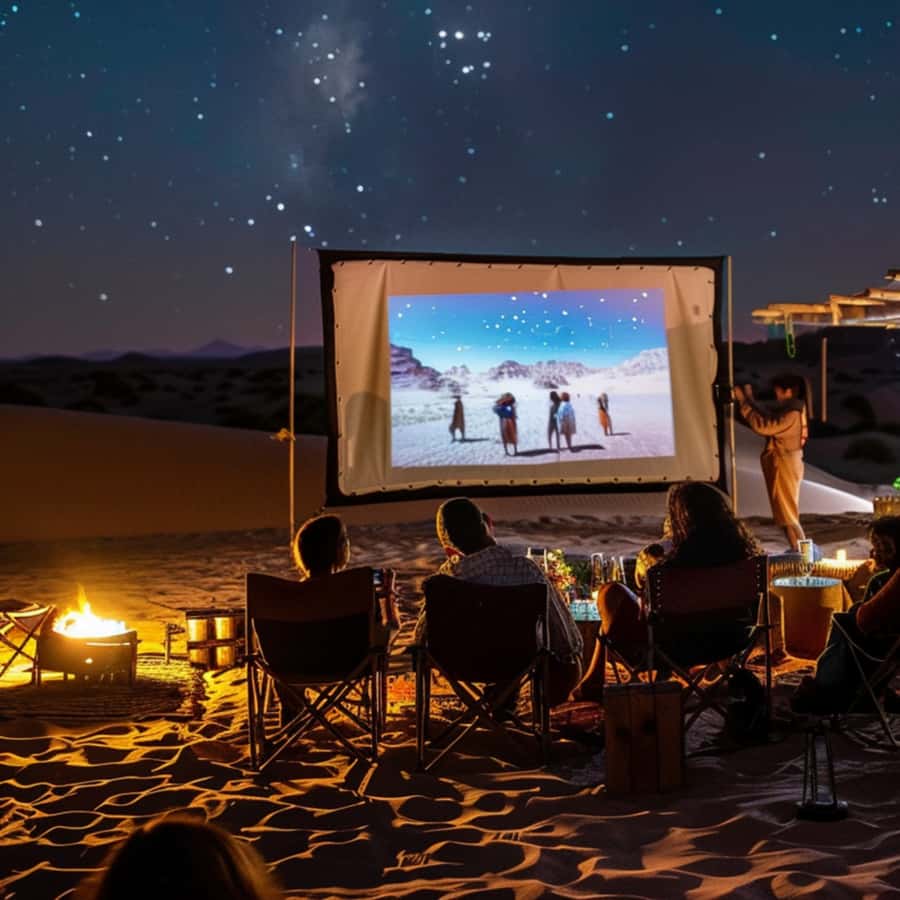 Las Vegas: Couple's Movie Night in the Mountains - Sunset, Forest, and a Darker Sky