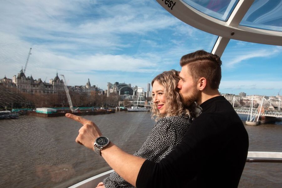 London Eye Private Capsule Experience for Couples or Groups - A private London Eye ride above the Thames