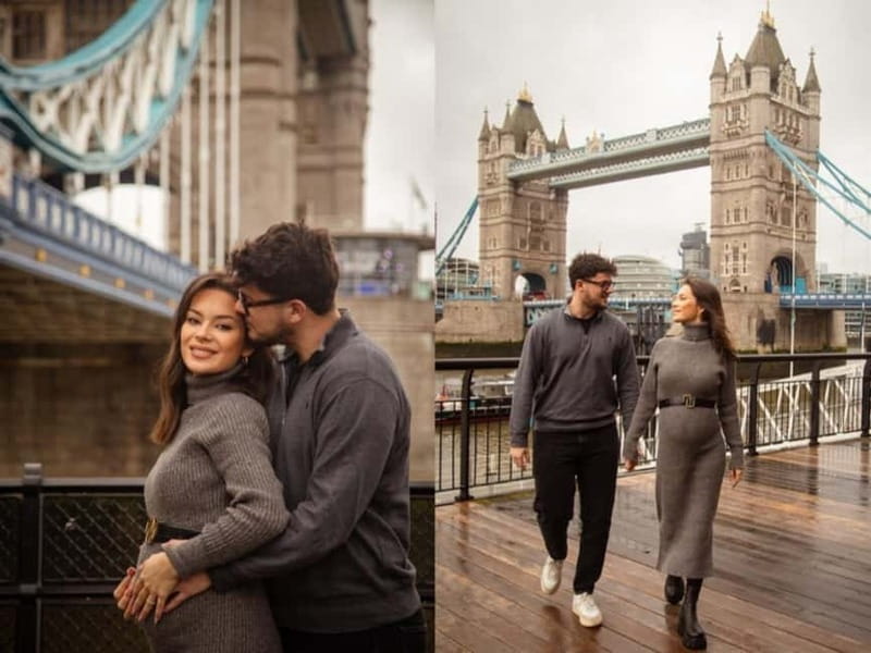 London: Private Couples Photography Session with Landmarks - Meeting Mehr outside Big Ben