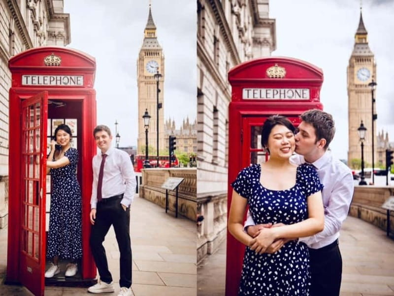 London: Private Couples Photography Session with Landmarks - How the 15 or 30 minute session works