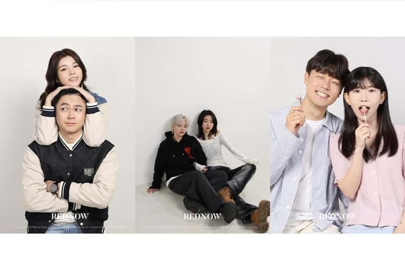 Myeongdong Rednow Studio: Portraits, Couples & Family Photo - Couple portraits with useful extra pictures