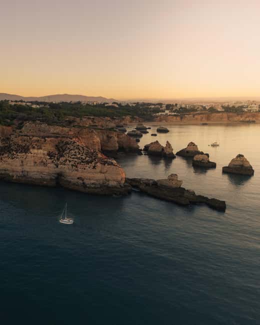 Portimão: Sunset Private Sailing Tour for Couples - João de Arens Beach: the active part of the afternoon