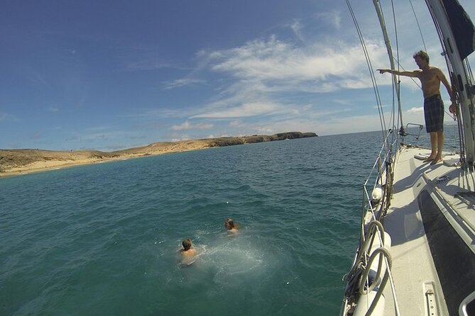 Private Sunset Sailing Charter for Couples from Corralejo - Leaving Corralejo Harbour for Lobos Island
