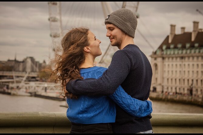 Professional Private Couple Photoshoot - Stop two: the London Eye for a different backdrop