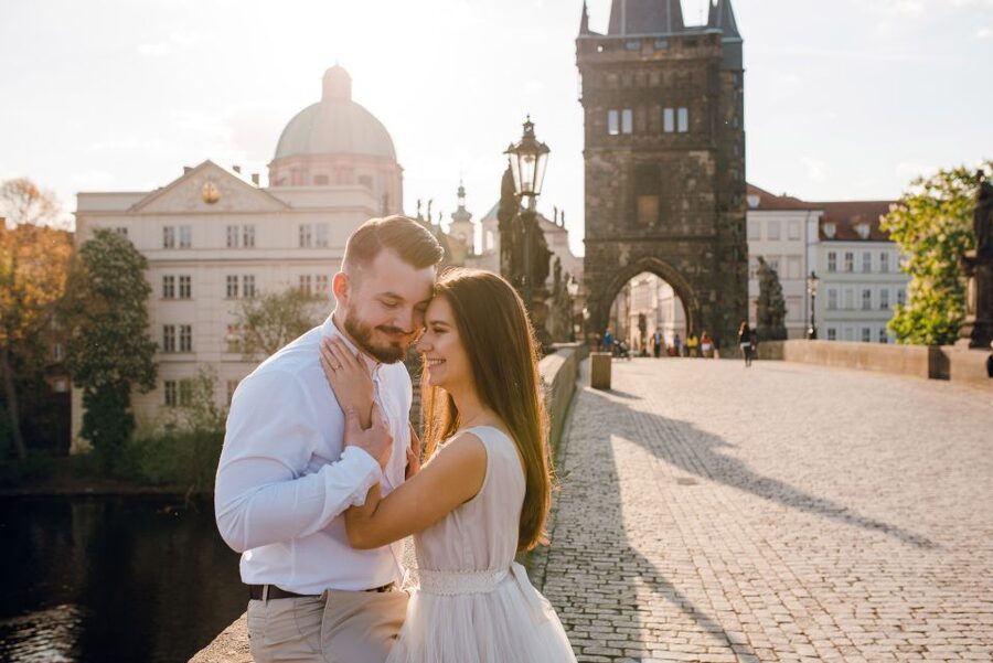Romantic Photoshoot Experience for Couples in Prague - Charles Bridge: the strongest opening backdrop