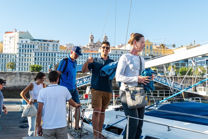 Romantic Private Sailboat in Lisbon for couples - Passing the Tower of Belém by water