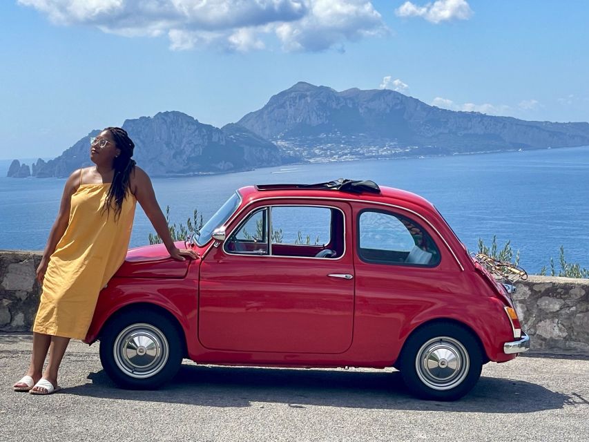 Sorrento Coast Couples Photo Tour by Vintage Fiat 500 - A classic Fiat is the star of the outing