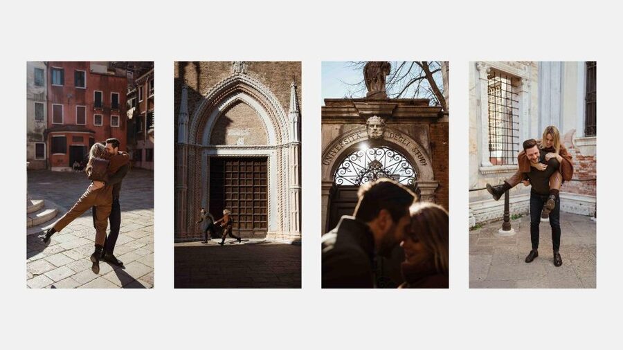 Venice: Elegant couple photos on your vacation - Practical planning for your session